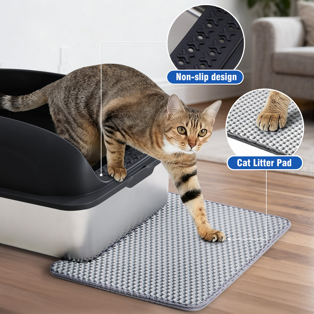 Stainless Steel Cat Litter Box with Lid photo 5