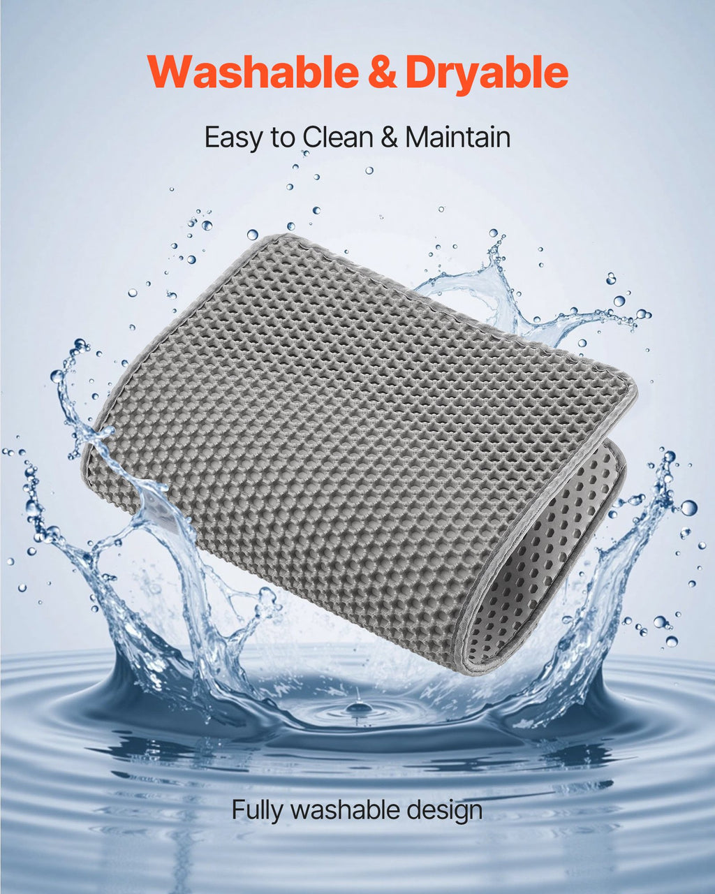 Double-Layer Cat Litter Mat 24 × 15 in