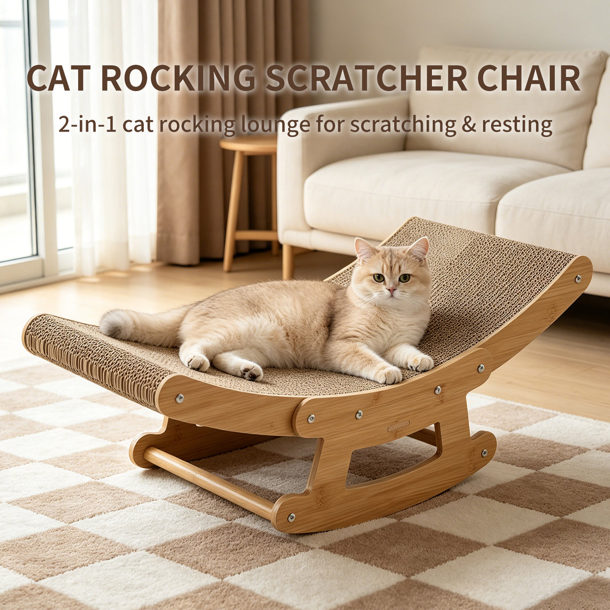 Cat Rocking Scratcher Lounge, photo 1