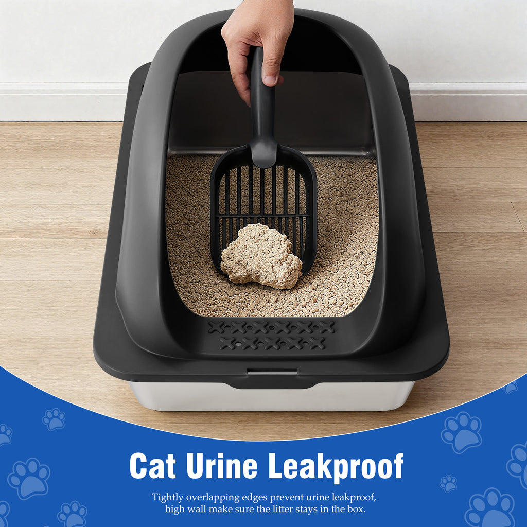 Stainless Steel Cat Litter Box with Lid photo 7