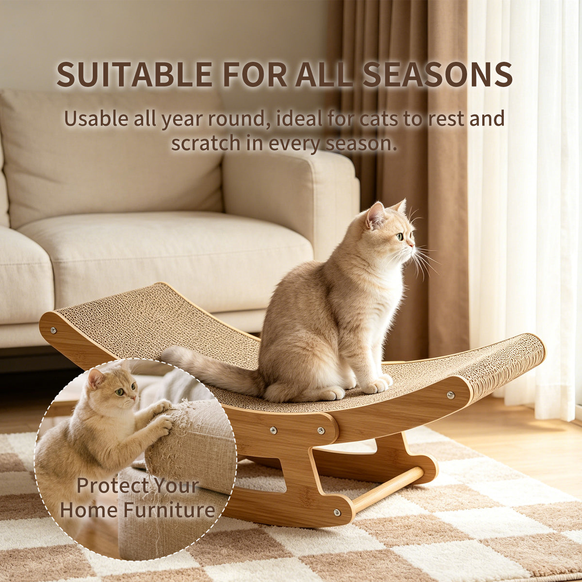 Cat Rocking Scratcher Lounge, photo 5