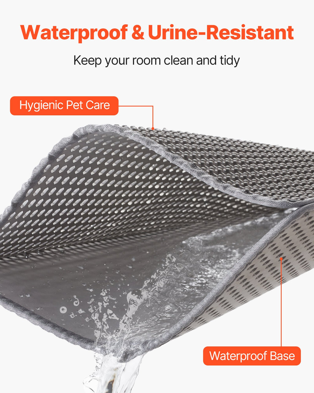Double-Layer Cat Litter Mat 24 × 15 in