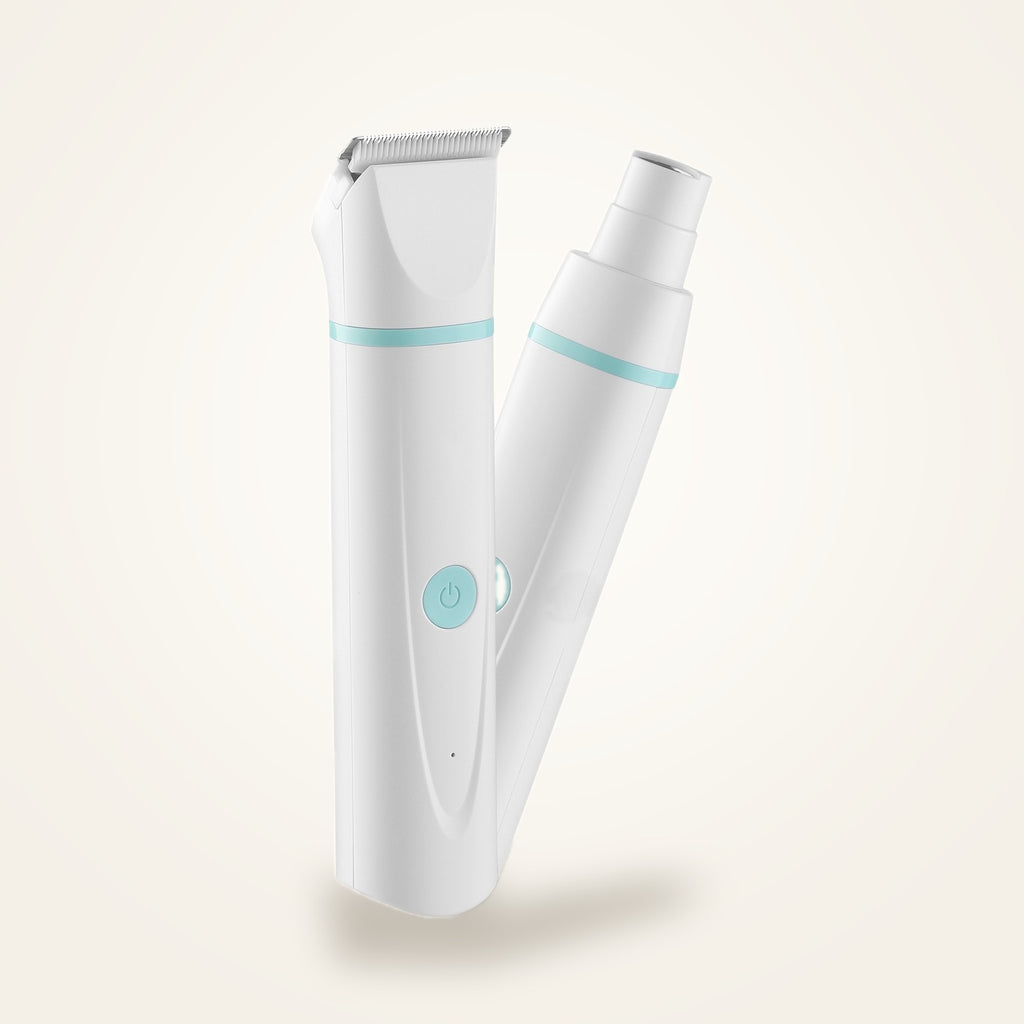 4-in-1 cordless pet clipper, supplier photo on our studio background