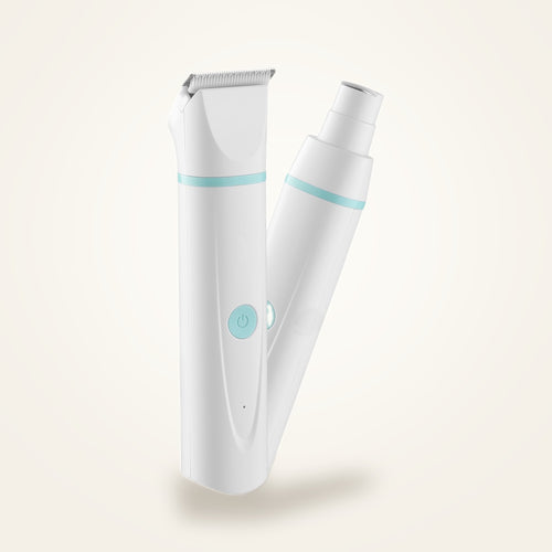 4-in-1 cordless pet clipper, supplier photo on our studio background