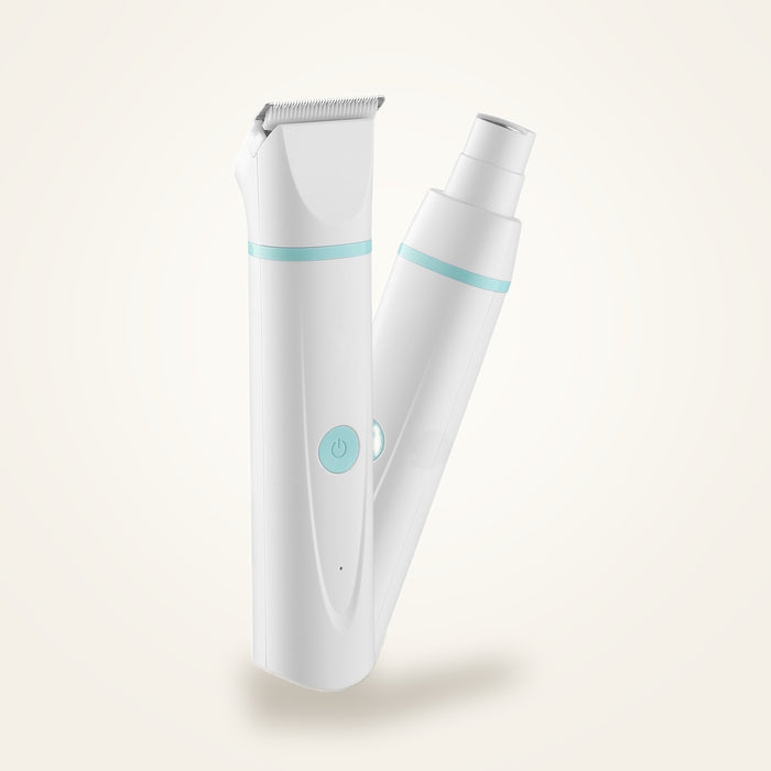 4-in-1 cordless pet clipper, supplier photo on our studio background